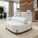 Ver imagem 1 de Poltrona Ilha Recepção Corino Modena Branco | Design Sofisticado Loja Consultório - Montanari's Deco