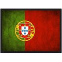 Ver imagem 1 de Quadro Decorativo Bandeira De Portugal Salas Quartos Decorações Com Moldura G01