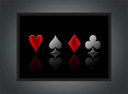 Ver imagem 3 de Quadro Decorativo Baralho Canastra Naipe Cartaz Salas Jogos Decorações Com Moldura G01
