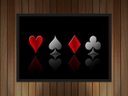 Ver imagem 2 de Quadro Decorativo Baralho Canastra Naipe Cartaz Salas Jogos Decorações Com Moldura G01
