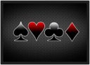 Ver imagem 1 de Quadro Decorativo Baralho Canastra Naipe Cartaz Salas Jogos Decorações Com Moldura G03