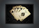 Ver imagem 4 de Quadro Decorativo Baralho Canastra Naipe Cartaz Salas Jogos Decorações Com Moldura G04