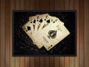 Ver imagem 2 de Quadro Decorativo Baralho Canastra Naipe Cartaz Salas Jogos Decorações Com Moldura G04