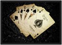 Ver imagem 1 de Quadro Decorativo Baralho Canastra Naipe Cartaz Salas Jogos Decorações Com Moldura G04