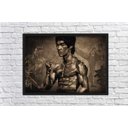 Ver imagem 2 de Quadro Decorativo Bruce Lee Decorações Com Moldura