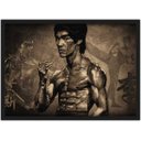 Ver imagem 1 de Quadro Decorativo Bruce Lee Decorações Com Moldura