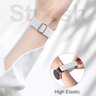 Lerobo 3 Pulseiras Elásticas Compatíveis com Samsung Galaxy Watch (cinza/branco/preto) - 2