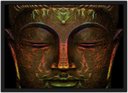 Ver imagem 1 de Quadro Decorativo Buda Budismo Religiosidade Chácras Decorações Com Moldura G03