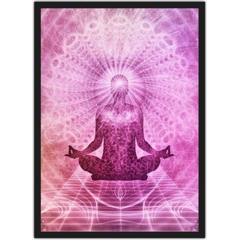 Quadro Decorativo Buda Budismo Religiosidade Chácras Decorações Com Moldura G06