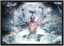Ver imagem 1 de Quadro Decorativo Buda Budismo Religiosidade Chácras Decorações Com Moldura G07