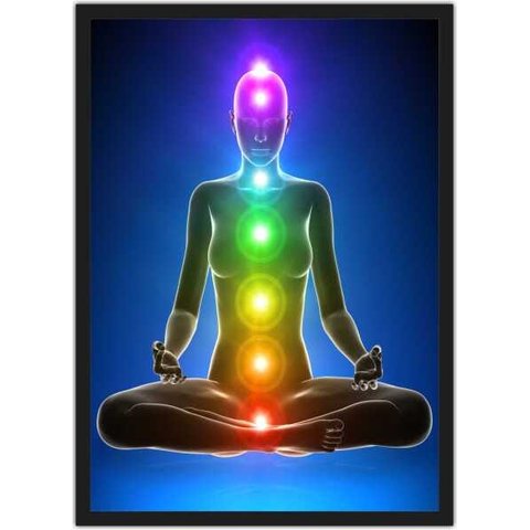 Quadro Decorativo Buda Budismo Religiosidade Chácras Decorações Com Moldura G11