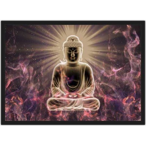 Quadro Decorativo Buda Budismo Religiosidade Chácras Decorações Com Moldura G12