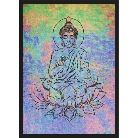 Quadro Decorativo Buda Budismo Religiosidade Chácras Decorações Com Moldura G13