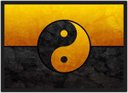 Ver imagem 1 de Quadro Decorativo Buda Budismo Religiosidade Yin Yang Chácras Decorações Com Moldura