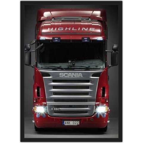 Quadro Decorativo Caminhão Salas Quartos Decorações Com Moldura G04