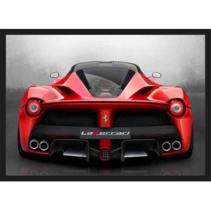 Quadro Decorativo Carros Ferrari Vermelha Salas Quartos Decorações Com Moldura G02