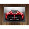 Quadro Decorativo Carros Ferrari Vermelha Salas Quartos Decorações Com Moldura G02 - 2