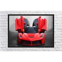 Ver imagem 4 de Quadro Decorativo Carros Ferrari Vermelha Salas Quartos Decorações Com Moldura G03
