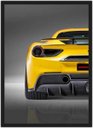 Ver imagem 1 de Quadro Decorativo Carros Ferrari Amarela Salas Quartos Decorações Com Moldura G01