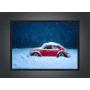 Ver imagem 2 de Quadro Decorativo Carros Vintage Fusca Salas Quartos Decorações Com Moldura G01