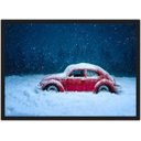 Ver imagem 1 de Quadro Decorativo Carros Vintage Fusca Salas Quartos Decorações Com Moldura G01