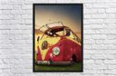 Ver imagem 4 de Quadro Decorativo Carros Vintage Kombi Salas Quartos Decorações Com Moldura G01