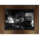 Ver imagem 4 de Quadro Decorativo Carros Ferrari Preto e Branco Salas Quartos Decorações Com Moldura