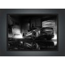 Ver imagem 2 de Quadro Decorativo Carros Ferrari Preto e Branco Salas Quartos Decorações Com Moldura