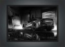Ver imagem 2 de Quadro Decorativo Carros Ferrari Preto e Branco Salas Quartos Decorações Com Moldura