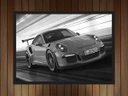 Ver imagem 2 de Quadro Decorativo Carros Porsche Preto e Branco Salas Quartos Decorações Com Moldura G02