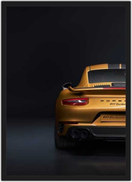 Quadro Decorativo Carros Porsche Salas Quartos Decorações Com Moldura G04