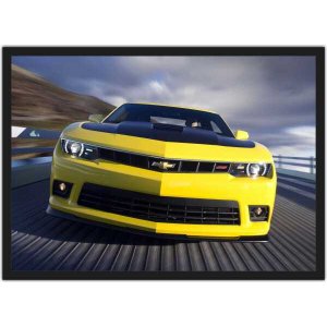 Quadro Decorativo Carros Camaro Salas Quartos Decorações Com Moldura G01