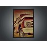 Quadro Decorativo Carros Caminhonete Antiga Salas Quartos Decorações Com Moldura - 2