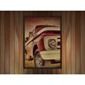 Quadro Decorativo Carros Caminhonete Antiga Salas Quartos Decorações Com Moldura - 4
