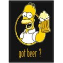 Ver imagem 1 de Quadro Decorativo Cerveja Homer Simpsons Salas Quartos Decorações Com Moldura G01