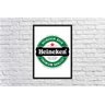 Quadro Decorativo Bar Cerveja Churrasco Heineken Estilo Rústico Decorações Com Moldura G03 - 4