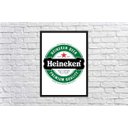 Ver imagem 4 de Quadro Decorativo Bar Cerveja Churrasco Heineken Estilo Rústico Decorações Com Moldura G03