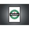 Quadro Decorativo Bar Cerveja Churrasco Heineken Estilo Rústico Decorações Com Moldura G03 - 3