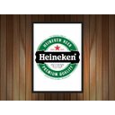 Ver imagem 2 de Quadro Decorativo Bar Cerveja Churrasco Heineken Estilo Rústico Decorações Com Moldura G03