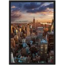 Ver imagem 1 de Quadro Decorativo Cidades Famosas New York Decorações Com Moldura G01