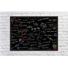 Quadro Decorativo Ciências Matemática Fórmulas Números Decorações Com Moldura G01 - 3
