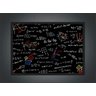 Quadro Decorativo Ciências Matemática Fórmulas Números Decorações Com Moldura G01 - 4