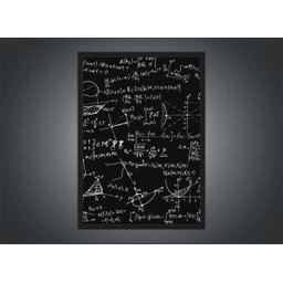 Quadro Decorativo Ciências Matemática Fórmulas Números Decorações Com Moldura G02 - 3
