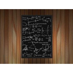 Quadro Decorativo Ciências Matemática Fórmulas Números Decorações Com Moldura G02 - 2