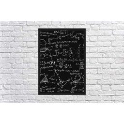 Quadro Decorativo Ciências Matemática Fórmulas Números Decorações Com Moldura G02 - 4