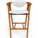 Ver imagem 6 de Kit 03 Banquetas Alta Para Cozinha Bancada Bar Sala de Jantar Fixa Cecília L02 Facto Branco - Lyam L