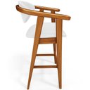 Ver imagem 7 de Kit 03 Banquetas Alta Para Cozinha Bancada Bar Sala de Jantar Fixa Cecília L02 Facto Branco - Lyam L