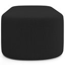 Ver imagem 2 de Cabeceira Cama Box 100cm Lanna com Puff Recamier Doha W01 Bouclê Preto - Lyam Decor
