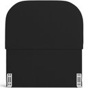 Ver imagem 6 de Cabeceira Cama Box 100cm Lanna com Puff Recamier Doha W01 Bouclê Preto - Lyam Decor
