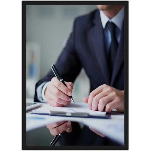 Quadro Decorativo Contabilidade Escritórios Contador Economia Decorações Com Moldura G01
